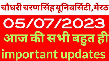 ccsu news update today.ccs university new update.ccsu viva date 2023.ccsu result 2023.ccsu exam news