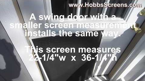 How to Measure & Install Rectangular Solar Screens for Swing Doors