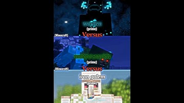 Warden vs mutant zombie vs iron golem