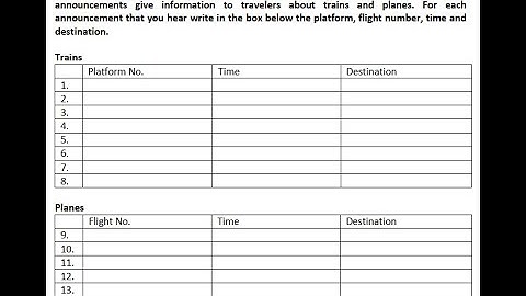 Unit 1: Listening Activity No.13
