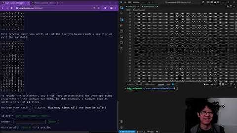 Advent of Code 2025 day 7 of 12 - python