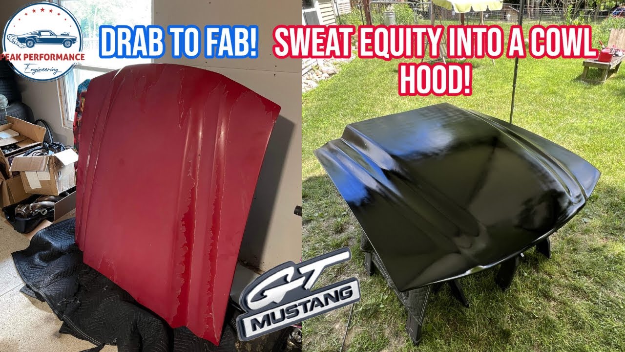Restoring a used 150 fiberglass cowl hood for 9498 SN95 Mustangs