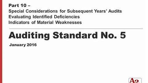 #26 | Part 10 – Deficiencies & Material Weaknesses in Demystifying SOX 404 – Auditing Standard 5