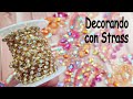 Cómo bordar con cadena de strass y pedrería? / How to embroider with rhinestone chain /rhinestones?