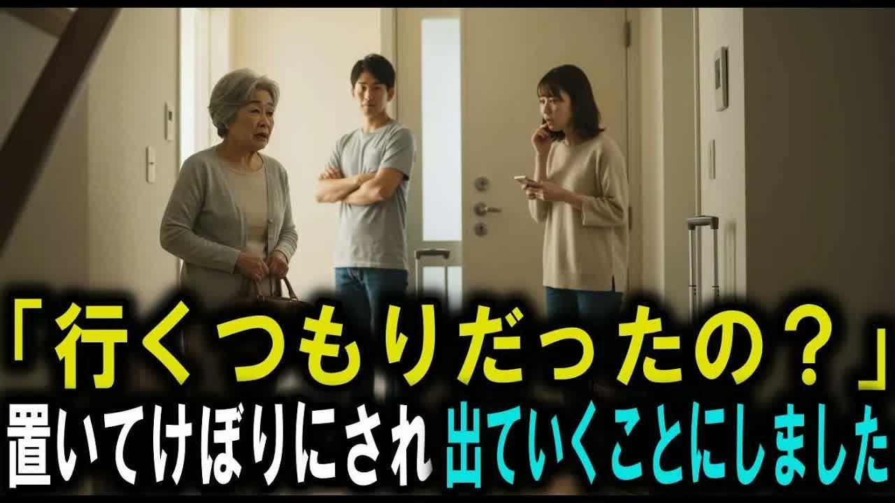 「行くつもりだったの？」──“置いてけぼり”にされた母は、誰にも告げず消えた。