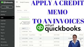 How to apply a credit memo to an invoice in QuickBooks Online 2022 screenshot 3