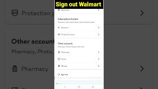 Sign out Walmart | Log out Walmart Account | #shorts