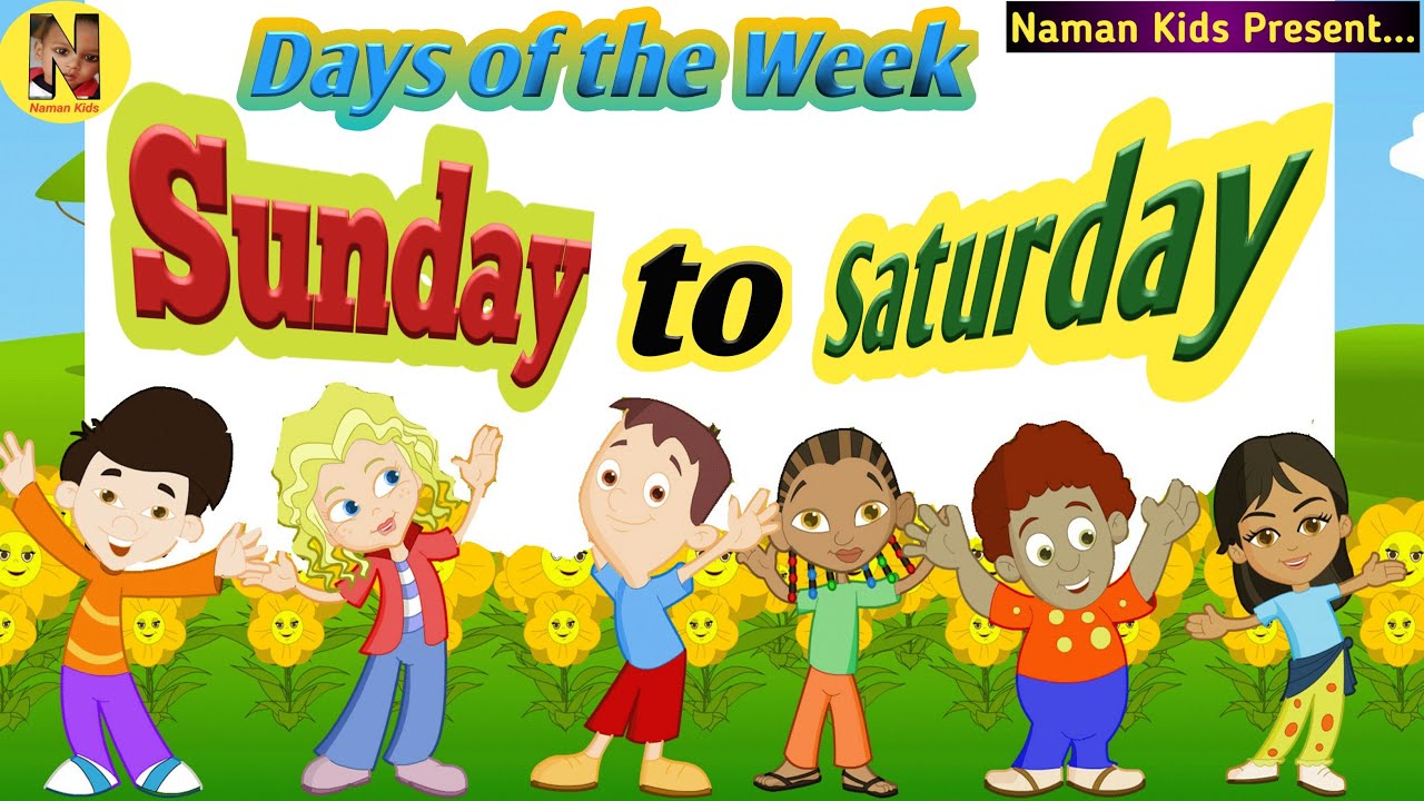 Days Of The Week Sunday Monday Tuesday Baby Nursery Rhymes Days Days Of The Week Sunday Monday Tuesday Baby Nursery Rhymes Days