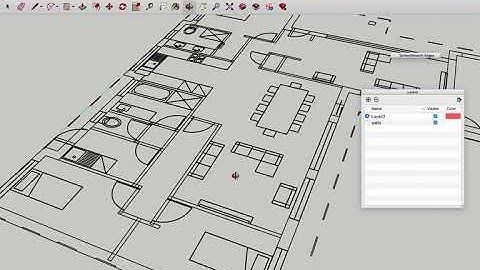 Adobe Illustrator house plan to Sketchup part 1