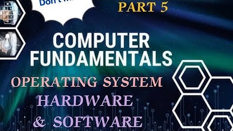 CLERK TYPIST - OPERATING SYSTEM, HARDWARE & SOFTWARE #typist #clerktypist #operatingsystem #hardware