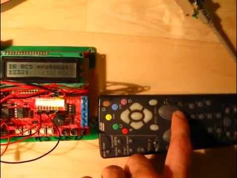 RC5 IR remote protocol decoding with ATmega32 - YouTube