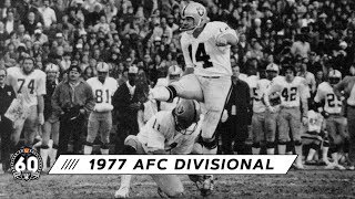 Take a look back at the 1977 afc divisional playoff matchup against
baltimore colts which famously featured 'ghost to post', 42-yard pass
from ...