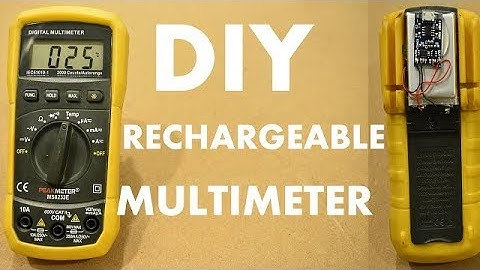 DIY Rechargeable  Multimeter || Get Rid of low battery problem in multimeter