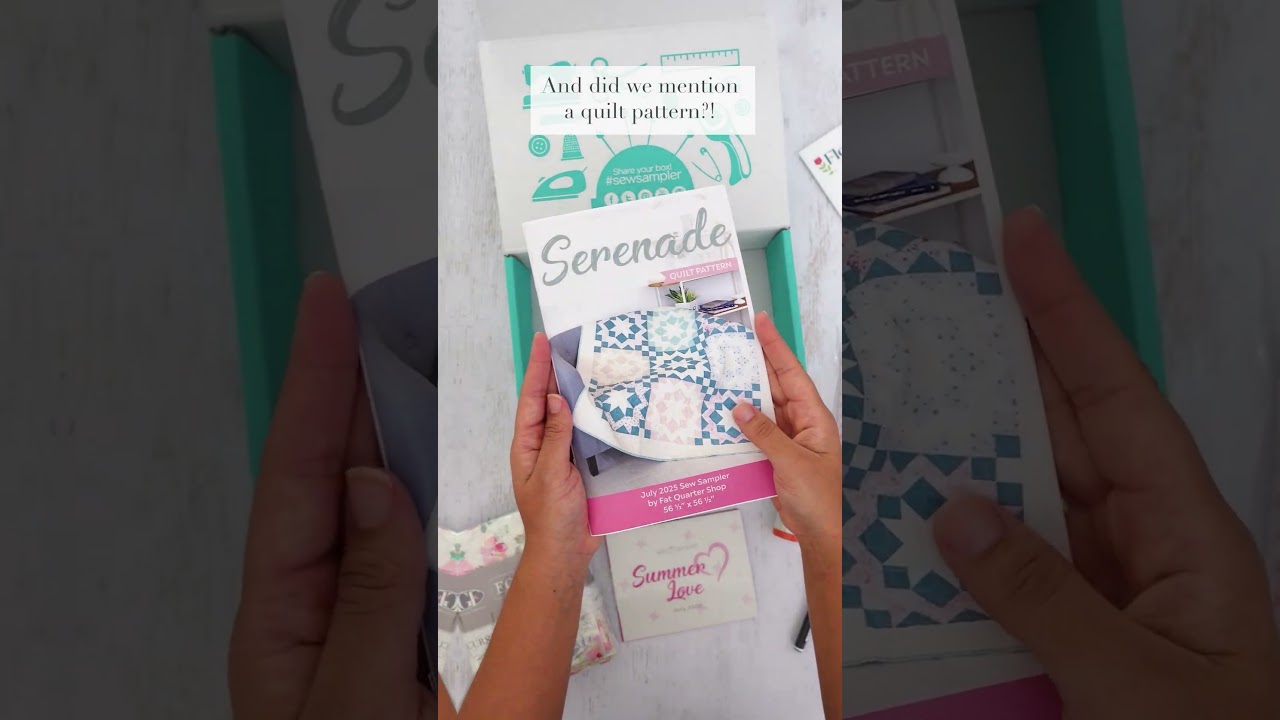 July Sew Sampler from Fat Quarter Shop is Here! #quilting #quiltingtips #sewing