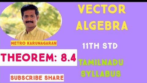 11th Std Maths Ex.8.1 Theorem 8.4 A quadrilateral is a parallelogram if and only if diagonals bisect