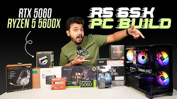 Rs 65K Best Budget Gaming & Editing PC | AMD Ryzen 5 5600X & RTX 5060🔥