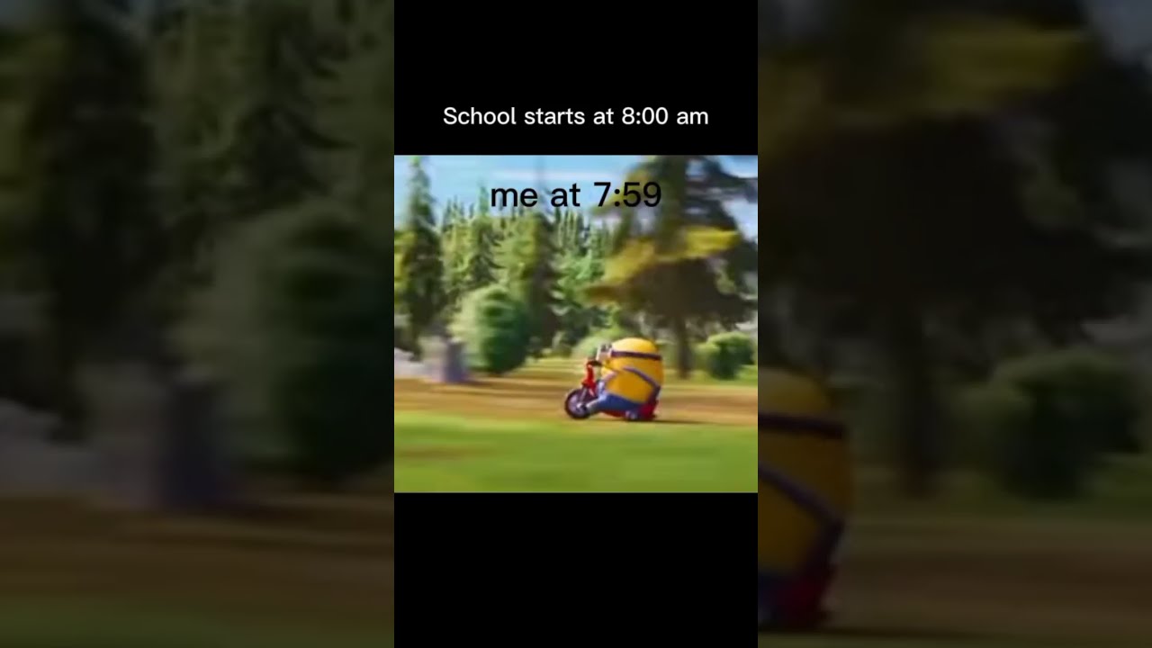 Minion Riding Bike Memes Funny Minions Running Funnymemes Verysus School