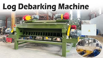 Wood debarking machine efficiently handles round logs and quickly completes debarking operations!