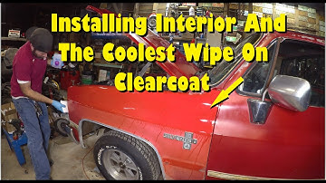 Installing A New Dash And Seat Cover In My 1985 C10 And Clear Coat!