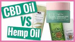 What's the difference between CBD and Hemp Oil Beauty Products? | Chemist Decodes CBD Beauty