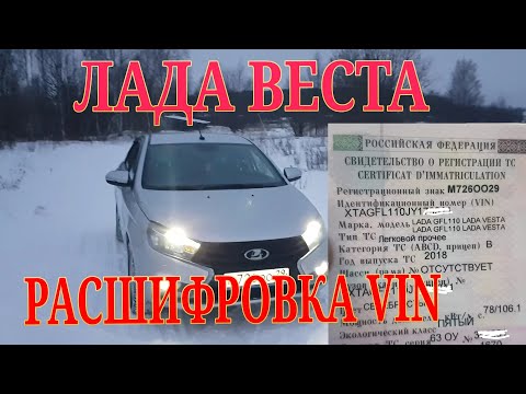 Лада Веста расшифровка VIN кода Автомобилей Лада.