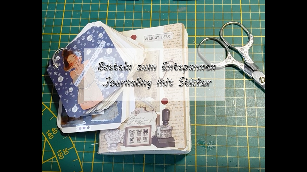 Basteln zum Entspannen,  #Collagen #journaling  mit Musik