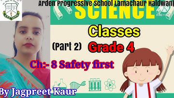 Grade 4 Science Ch 8 Safety first (Part 2) Video lecture
