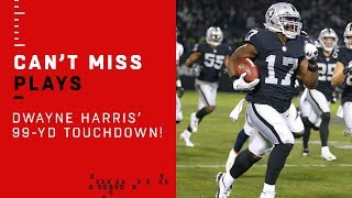 Dwayne harris makes an insane play at the goal line and it pays off!
denver broncos take on oakland raiders during week 16 of 2018 nfl
season. su...