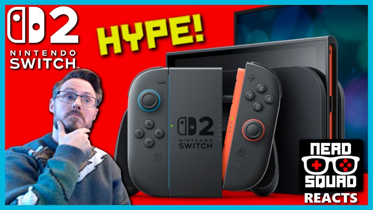 NINTENDO SWITCH 2 TRAILER REACTION (Reveal Trailer) - Nerd Squad Reacts