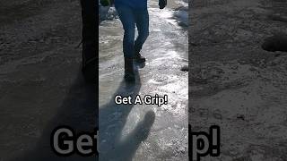 Do NOT Slip walking on ICE 🧊  #Winter #Safety #home #homeowner #hometips