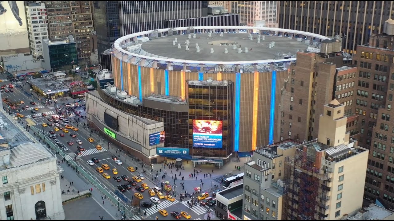 Aerial Views of Madison Square Garden YouTube