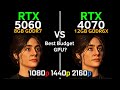 RTX 5060 vs RTX 4070 12GB | 1080p, 1440p, 4K | DLSS 4 | Best Budget GPU? | Gaming Test 2026