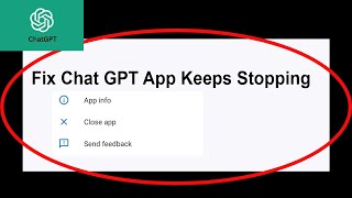 Fix Chat Gpt  Keeps Stopping | Chat Gpt  Crash Issue | Chat Gpt  | PSA 24