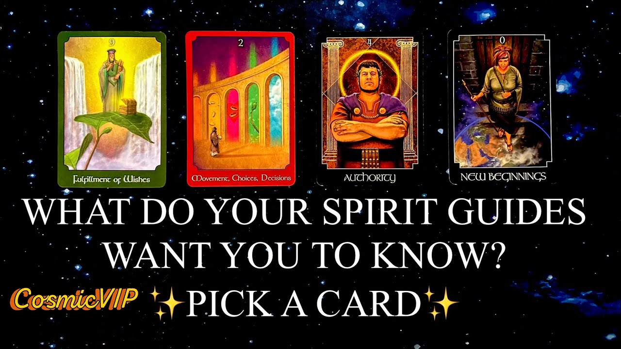 (VIP) PICK A CARD | WHAT DO YOUR SPIRIT GUIDES WANT YOU TO KNOW RIGHT ...