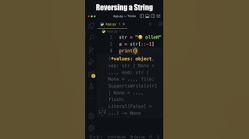 🔴  Reversing a String in Python
