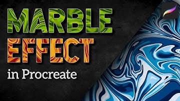 How to create a marble effect in procreate | iPad tutorial