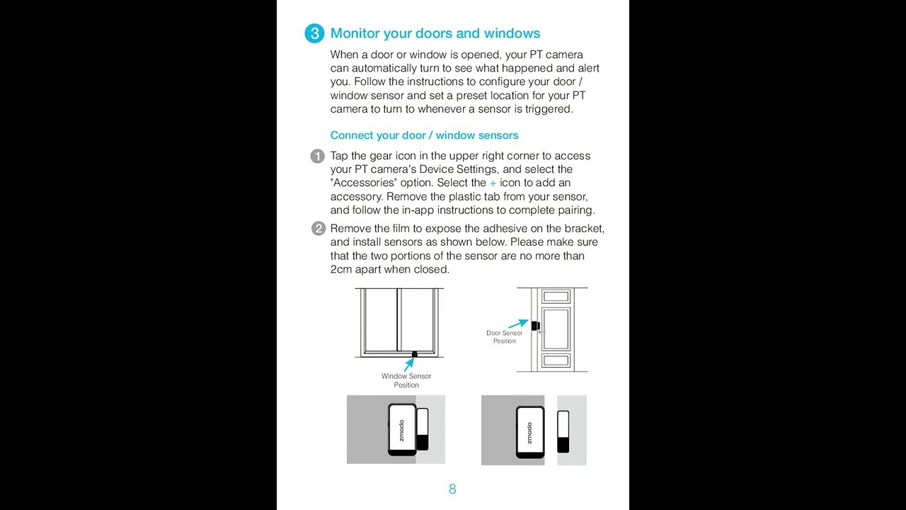 Zmodo 1080p HD Pan and Tilt Camera ZH-IZV2F-WAC - English Quick Guide