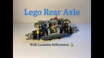 LEGO Rear Axle with differential lock