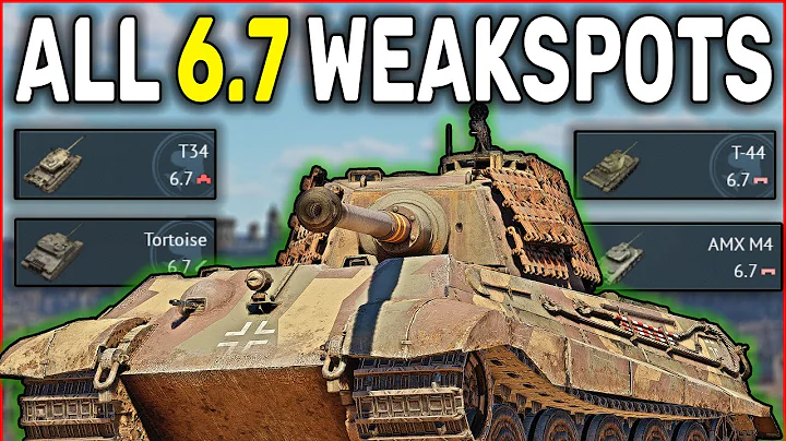 Weak Spot Guide for 6.7 Tanks (GET BETTER AT WAR THUNDER)