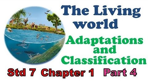 7th std science chapter 1 the living world adaptions and classification | part 4| SSC Board | Q & A