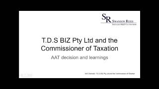 AAT Case Finding in Favor of ATO for Company Claiming Overseas Activity without an Overseas Finding