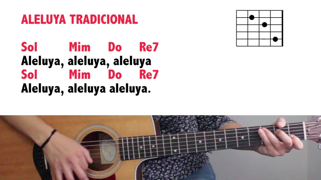 CANTO PARA LA MISA - Aleluya Tradicional con acordes y letra - YouTube