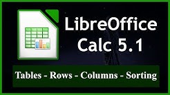 Spreadsheet Tables - Row & Column Manipulation, Sorting | 4 | Introduction to LibreOffice Calc - Durasi: 6.53. 