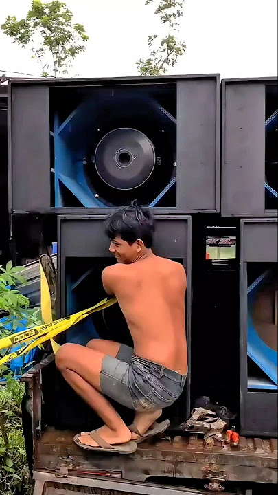 Melepas Speaker Ditarik Pickup #soundsystem #soundhoreg #speaker