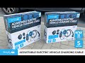 Simply auto ev008009 cble de charge ev rglable avec contrleur numrique 5 m uk 3 broches vers type 12