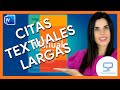 🟠 CITAS Textuales LARGAS APA 7ma edición | 40 o más palabras |