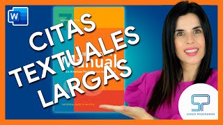 🟠 CITAS Textuales LARGAS APA 7ma edición | 40 o más palabras |