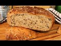 Пшенично - ржаной хлеб с разными семечками, полезный хлеб