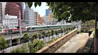 東武500系（愛称リバテイ）3両3編成　JR元町駅を通過　　2021.07.13