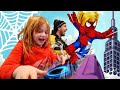 Adley plays spider girl in roblox to rescue dad  pirate ship battle game adleys app review pt 1
